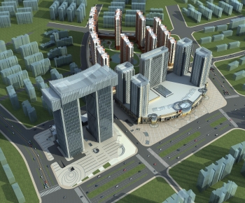 Modern Architectural Bird's-eye View Planning-ID:926126001