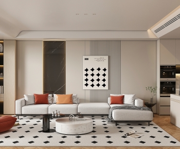 Modern A Living Room-ID:429195887