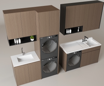 Modern Laundry Cabinet-ID:519134041