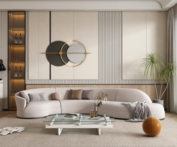 Modern Curved Sofa-ID:493948947