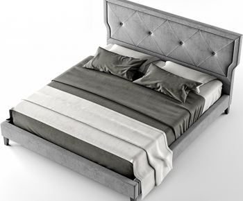 Modern Double Bed-ID:709768066