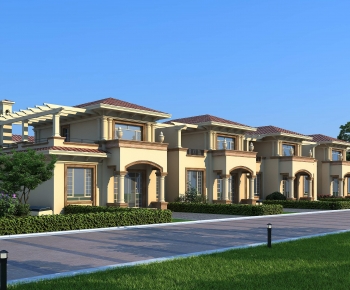 Simple European Style Townhouse-ID:454684029