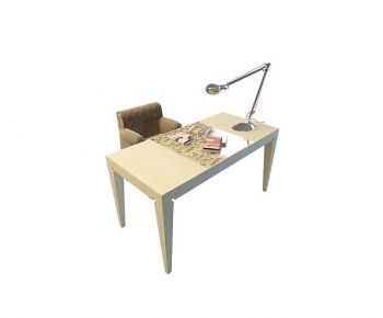 Simple European Style Computer Desk And Chair-ID:898710974