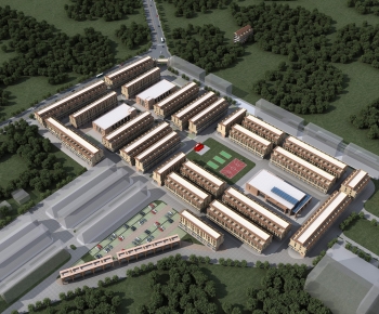 Modern Architectural Bird's-eye View Planning-ID:831121923