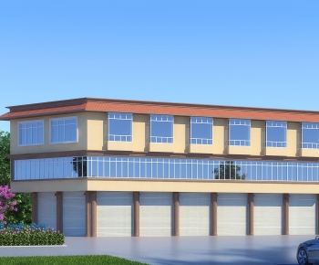 Modern Appearance Of Commercial Building-ID:883713964