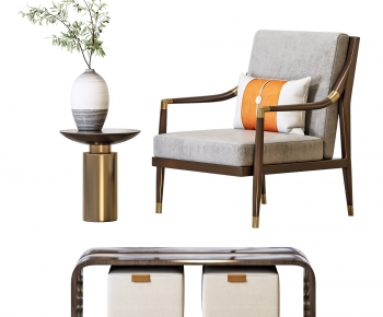 New Chinese Style Lounge Chair-ID:455751905