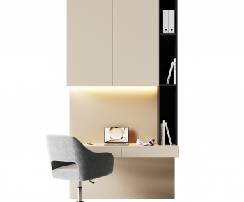 Modern Computer Desk And Chair-ID:600914962