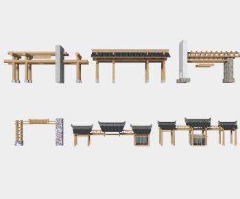 Chinese Style Facade Element-ID:224391943