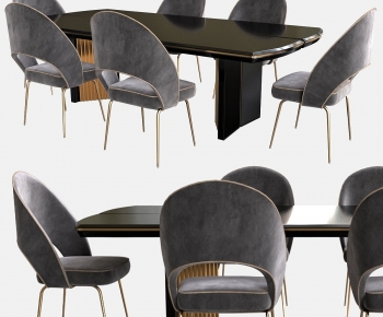 Modern Dining Table And Chairs-ID:887480026