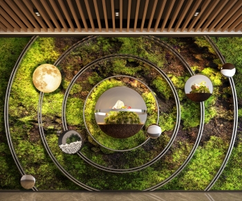 现代植物墙植物造景-ID:179606914