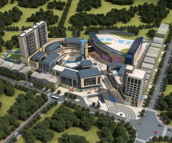Simple European Style Architectural Bird's-eye View Planning-ID:395100172