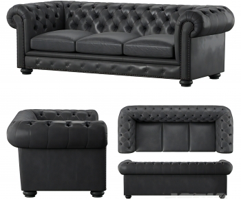 European Style Three-seat Sofa-ID:426358947
