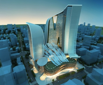 Modern Appearance Of Commercial Building-ID:960011962