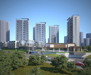 Modern Residential Building-ID:265264998