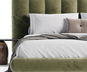 Modern Double Bed-ID:824800015