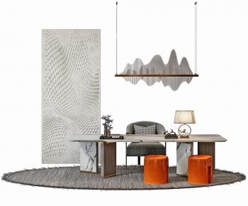 New Chinese Style Tea Tables And Chairs-ID:742105963