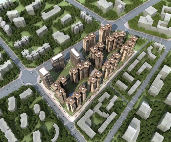 European Style Architectural Bird's-eye View Planning-ID:206422091