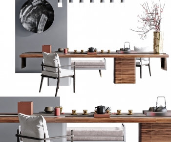 New Chinese Style Tea Tables And Chairs-ID:182442906