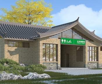 Chinese Style Public Building-ID:647387987