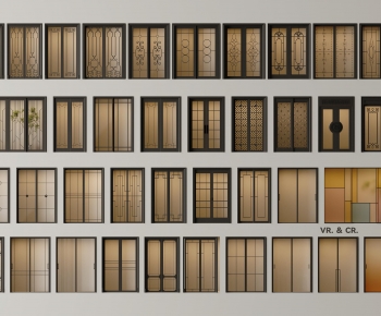 French Style Sliding Door-ID:773631109