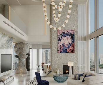 Modern A Living Room-ID:395173074