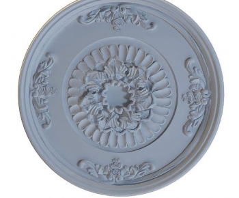 European Style Plaster Carved Top Plate-ID:684770117