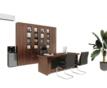 Modern Office Desk And Chair-ID:901030065