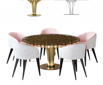 Modern Dining Table And Chairs-ID:718818909