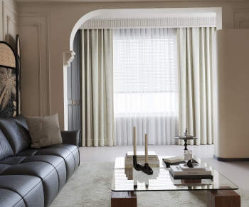 French Style A Living Room-ID:742922071