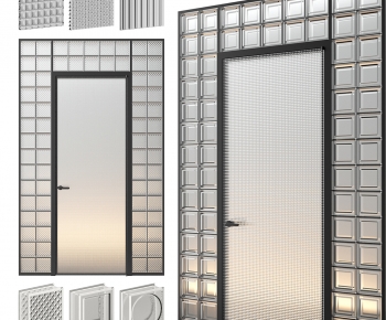 Modern Glass Screen Partition-ID:534118898
