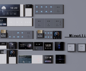 Modern Switch Socket Panel-ID:139203072