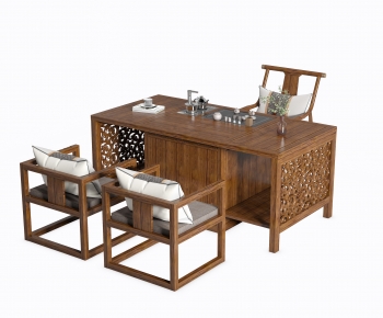 New Chinese Style Tea Tables And Chairs-ID:877155075