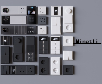 Modern Switch Socket Panel-ID:244182111