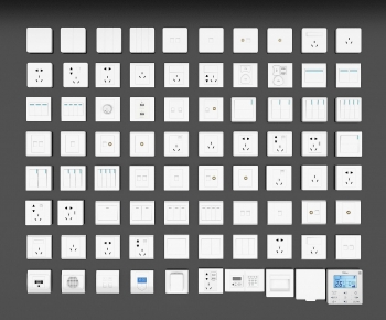 Modern Switch Socket Panel-ID:917435887