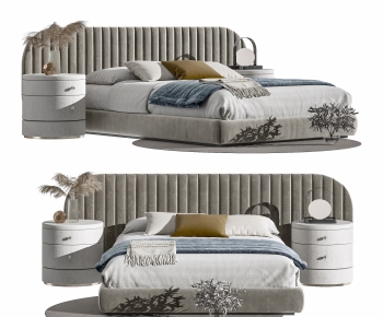 Modern Double Bed-ID:724106073