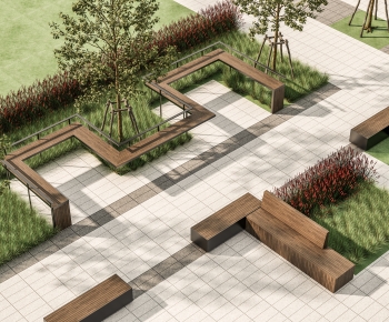 Modern Park Landscape-ID:406819116