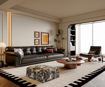 French Style A Living Room-ID:514502051