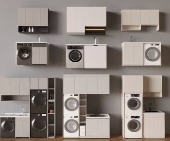 Modern Laundry Cabinet-ID:173883914