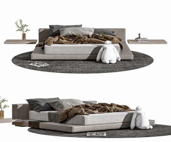 Modern Double Bed-ID:400523905