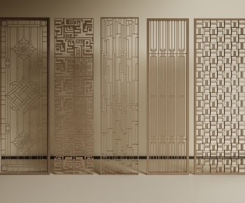 New Chinese Style Wooden Screen Partition-ID:981967937