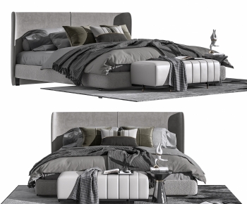 Modern Double Bed-ID:617963088