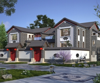 New Chinese Style Double Townhouse-ID:276098015