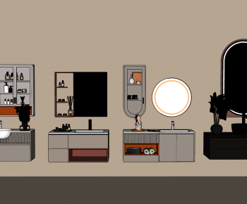 Modern Bathroom Cabinet-ID:755907064