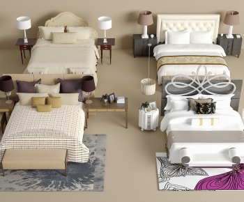 Modern Double Bed-ID:628469066