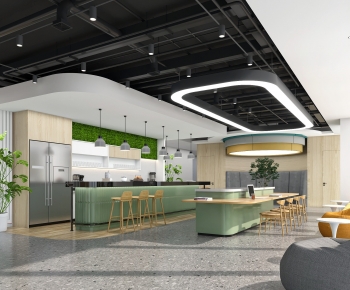 Modern Office Tea Room-ID:166702031