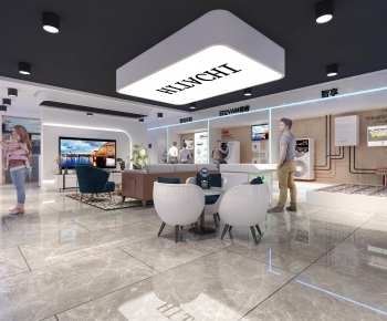 Modern Exhibition Hall-ID:568434007