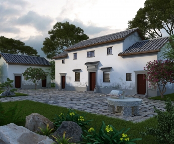 New Chinese Style Building Appearance-ID:167310258