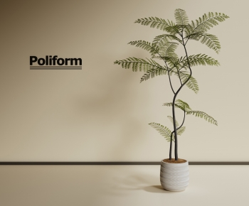 poliform现代落地绿植盆栽-ID:704569107