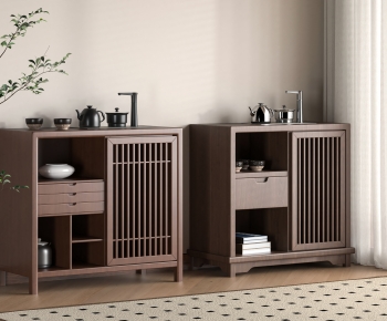 新中式实木茶柜组合-ID:168124917