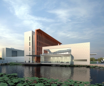 Modern School Building-ID:984030967